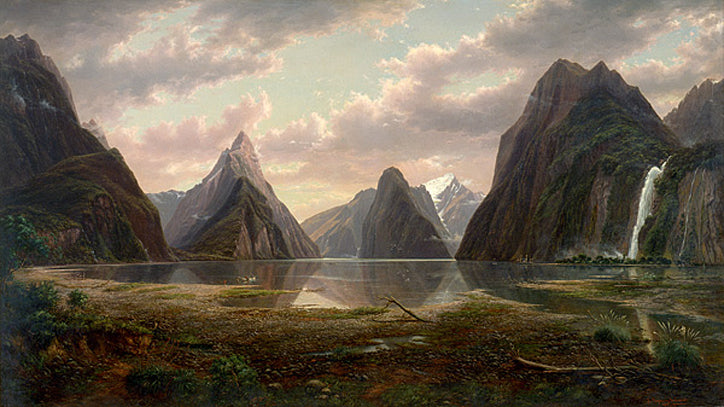 Eugene von Guerard Milford Sound, New Zealand 1879 Fine Art Print