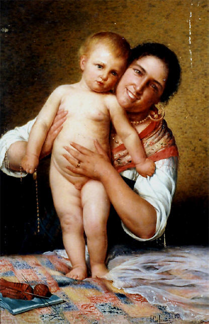 Pasquale Celommi Il Mio Gioiello 1898 Fine Art Print