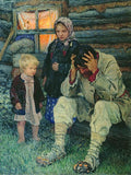 Nikolay Bogdanov Belsky Misery 1919 Fine Art Print