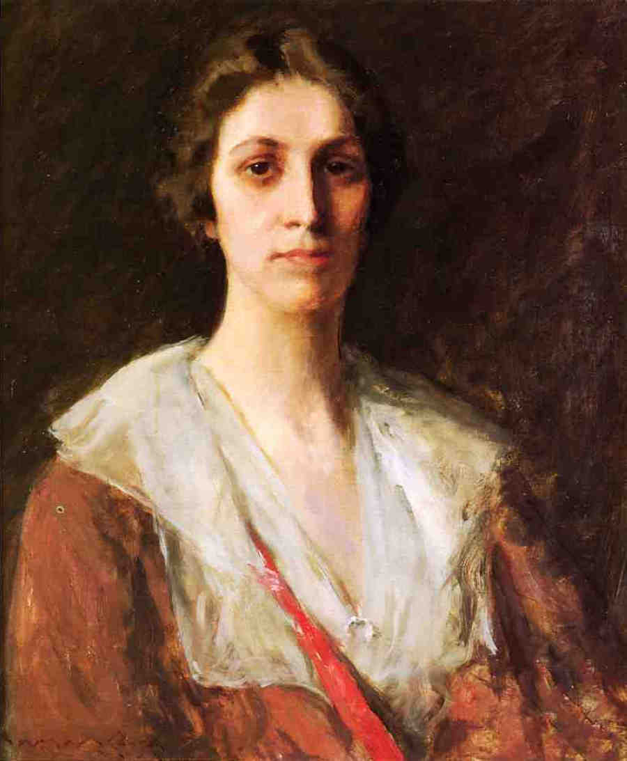 William Merritt Chase Miss Mary Margaret Sweeny 1910 Fine Art Print