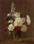 Henri Fantin-Latour Mixed Flowers 1887 Fine Art Print