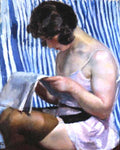 Wojciech Weiss Model Reading a Newspaper 1923 Fine Art Print