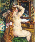 Pyotr Konchalovsky Model with Red Hair by the Mirror 1928 Fine Art Print