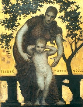 Xavier Mellery Mother Pride 1921 Fine Art Print