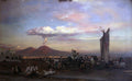 Oswald Achenbach The Mole Of Naples 1859 Fine Art Print