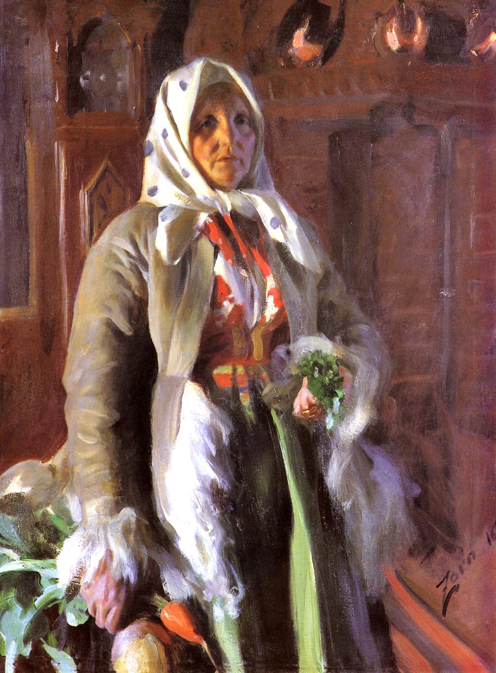 Anders Zorn Mona 1898 Fine Art Print