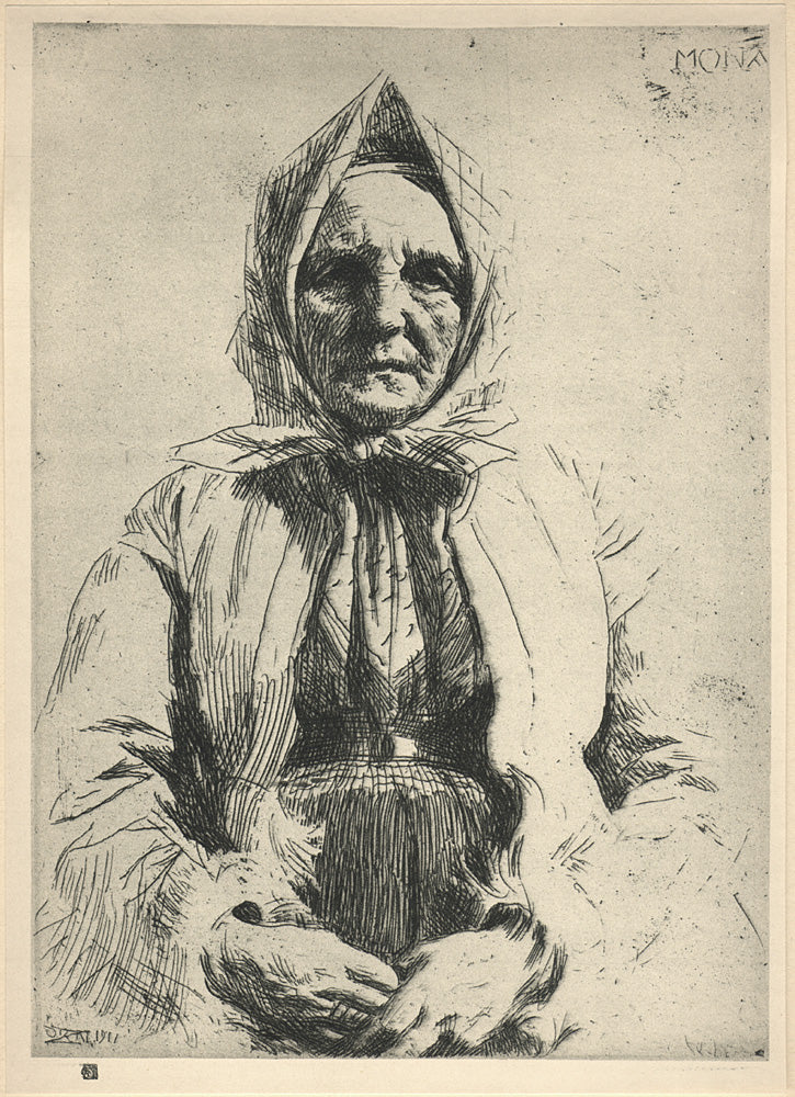 Anders Zorn Mona 1911 Fine Art Print