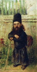 Konstantin Makovsky Monk - Tax Collector in the Temple 1900 Fine Art Print
