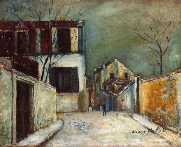 Maurice Utrillo Mont-Cenis street in the Snow 1917 Fine Art Print