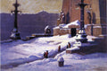 T. C. Steele Monument in the Snow 1918 Fine Art Print