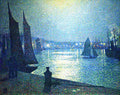 Theo van Rysselberghe Moonlight Night in Boulogne 1904 Fine Art Print