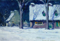 Clarence Gagnon Moonlight, Quebec 1922 Fine Art Print