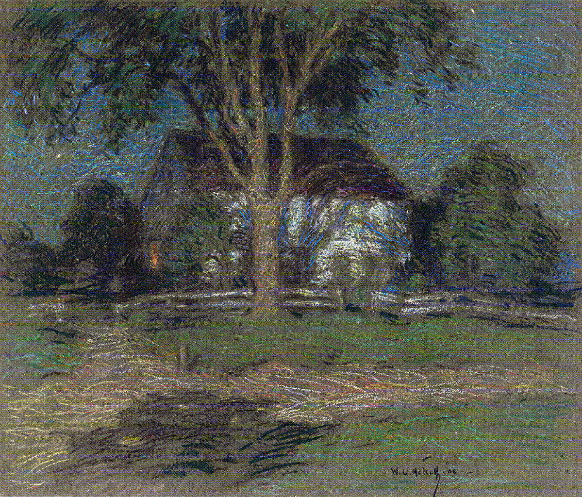 Willard Metcalf Moonlight 1906 Fine Art Print