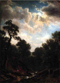 Albert Bierstadt Moonlit Landscape 1866 Fine Art Print