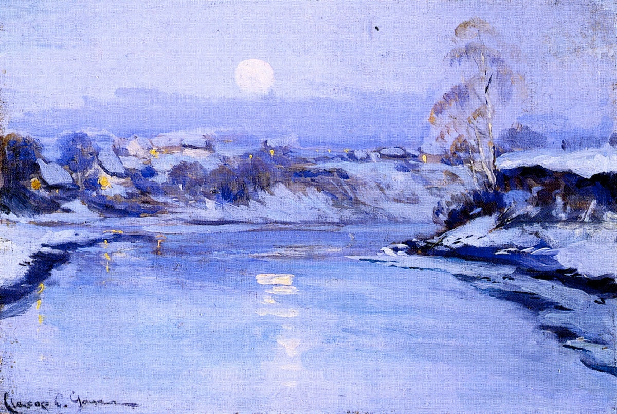 Clarence Gagnon Moonrise 1909 Fine Art Print