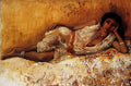 Edwin Lord Weeks Moorish Girl Lying On A Couch Rabat, Morocco 1873 Fine Art Print