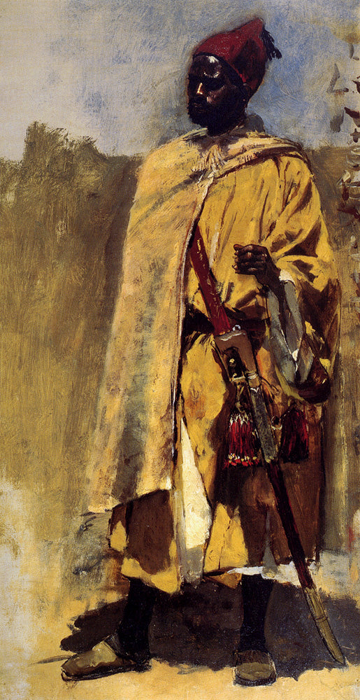 Edwin Lord Weeks Moorish Guard 1878 Fine Art Print
