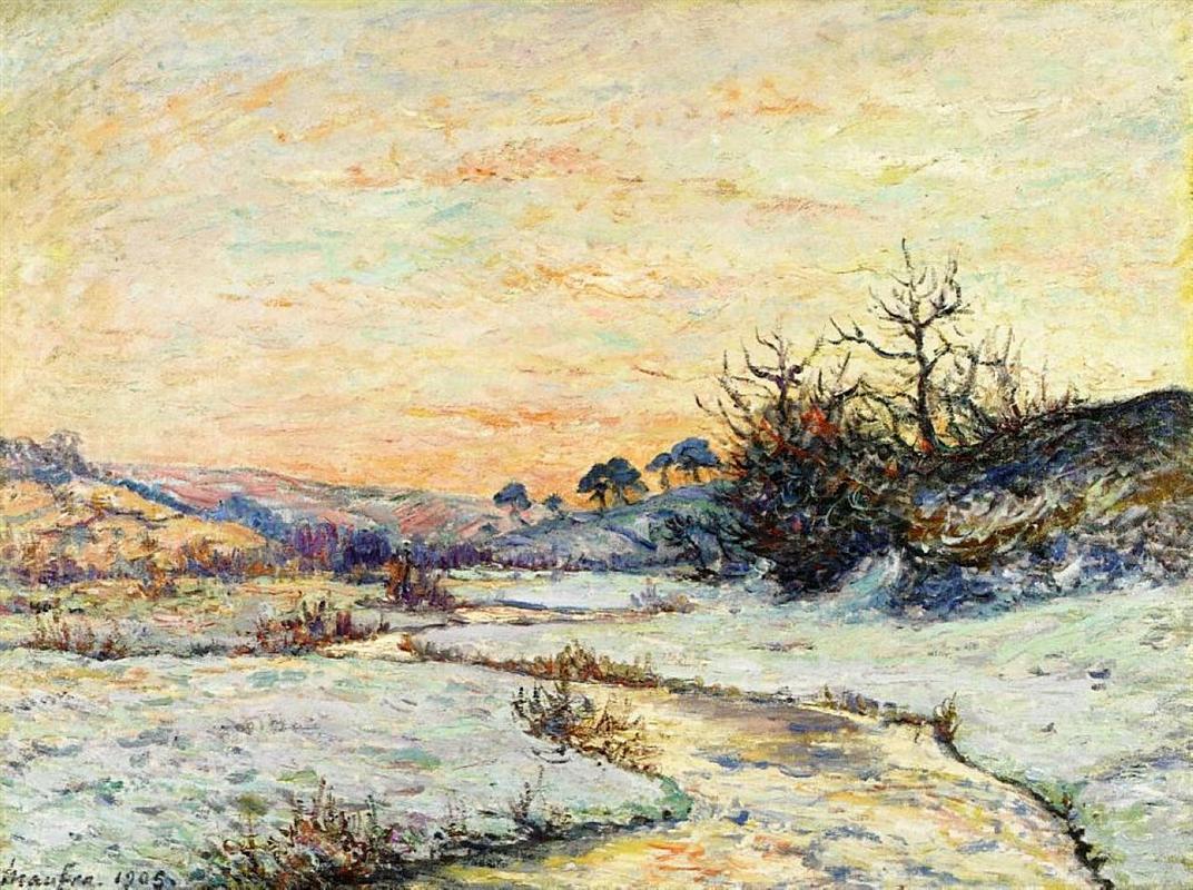 Maxime Maufra Morning in Winter 1905 Fine Art Print