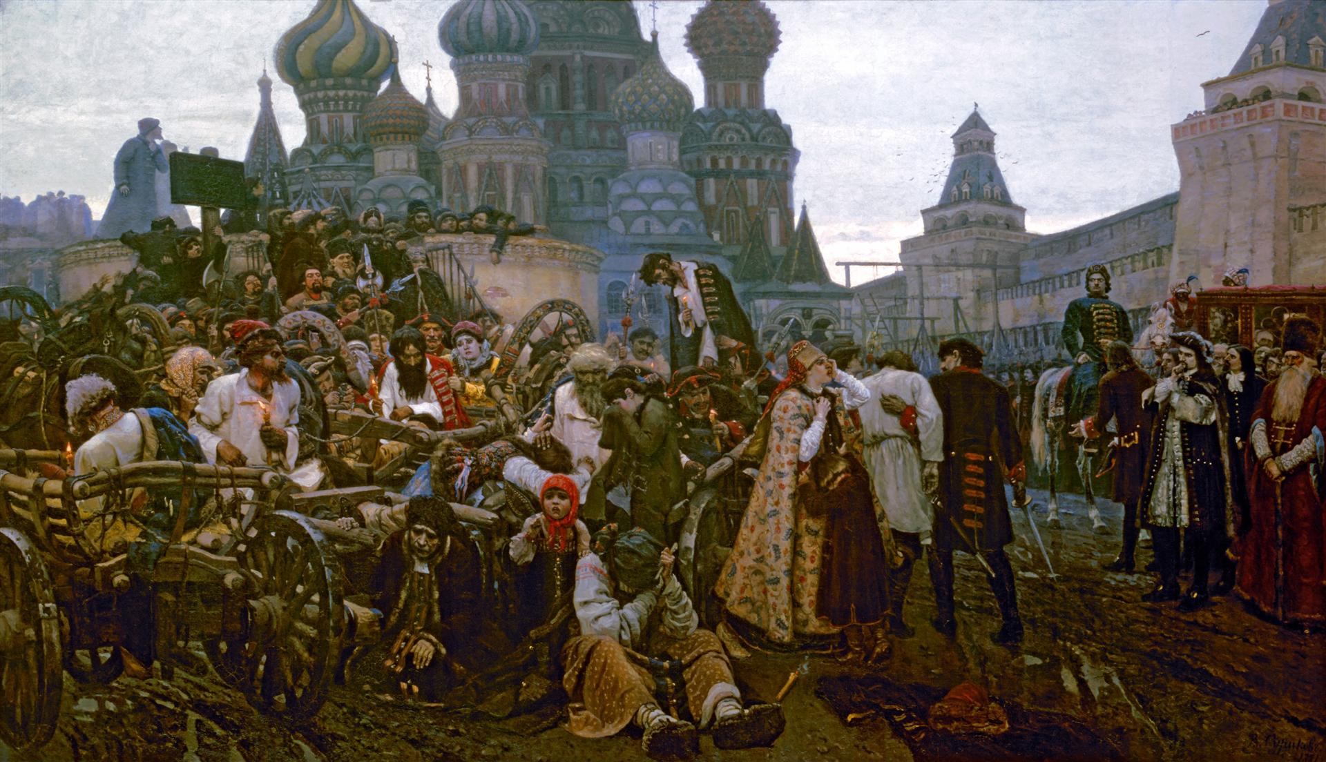 Vasily Surikov Morning of the Strelets’ (Streltsi) Execution 1881 Fine Art Print