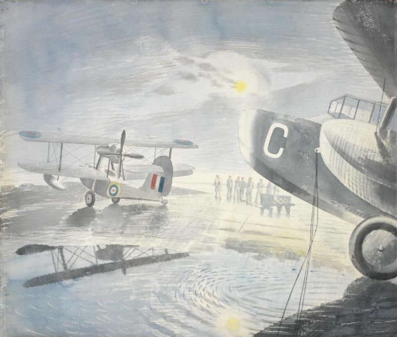 Eric Ravilious Morning on the Tarmac 1941 Fine Art Print