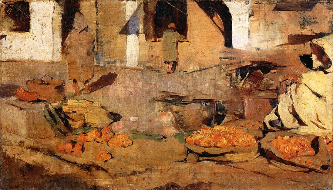 Theo van Rysselberghe Moroccan Fruit Market 1883 Fine Art Print