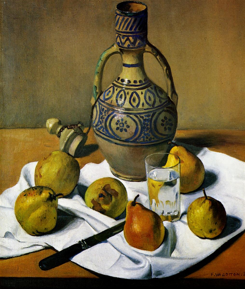 Felix Vallotton Moroccan jug and pears 1924 Fine Art Print