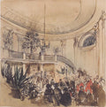 Rudolf von Alt Mortuary in a Palace 1850 Fine Art Print