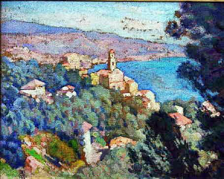 Theo van Rysselberghe Mortula at Grimaldi 1921 Fine Art Print