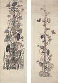 Wilhelm Kotarbinski Moth and Convolvulus (Thumbnail Panels) 1880 Fine Art Print