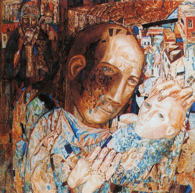 Pavel Filonov Mother 1916 Fine Art Print
