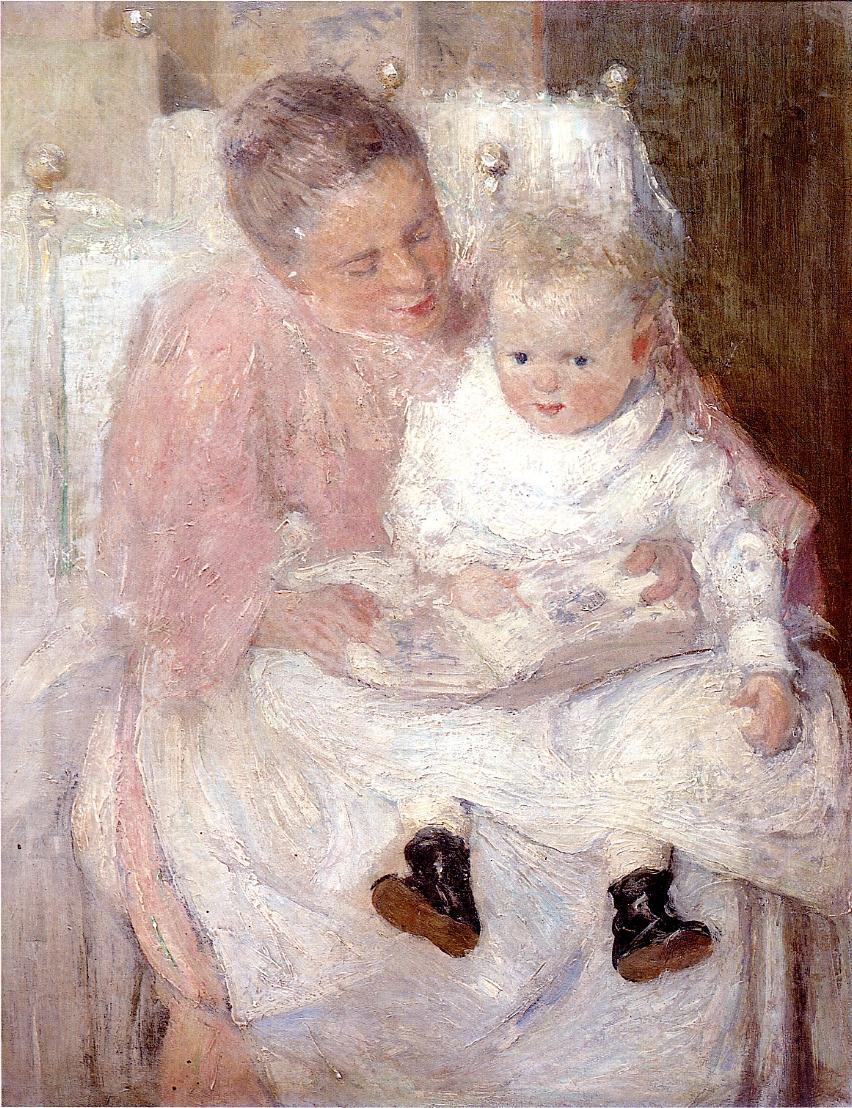 Julian Alden Weir Mother and Child 1891 Fine Art Print