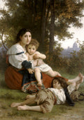 William-Adolphe Bouguereau Mother and Children 1879 Fine Art Print