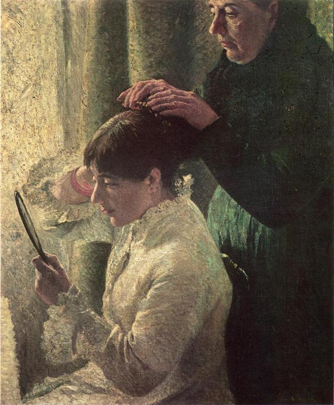 Federico Zandomeneghi Mother and Daughter 1879 Fine Art Print