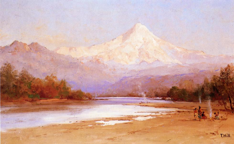 Thomas Hill Mount Hood 1874 Fine Art Print