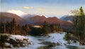 Thomas Hill Mount Lafayette in Winter 1870 Fine Art Print