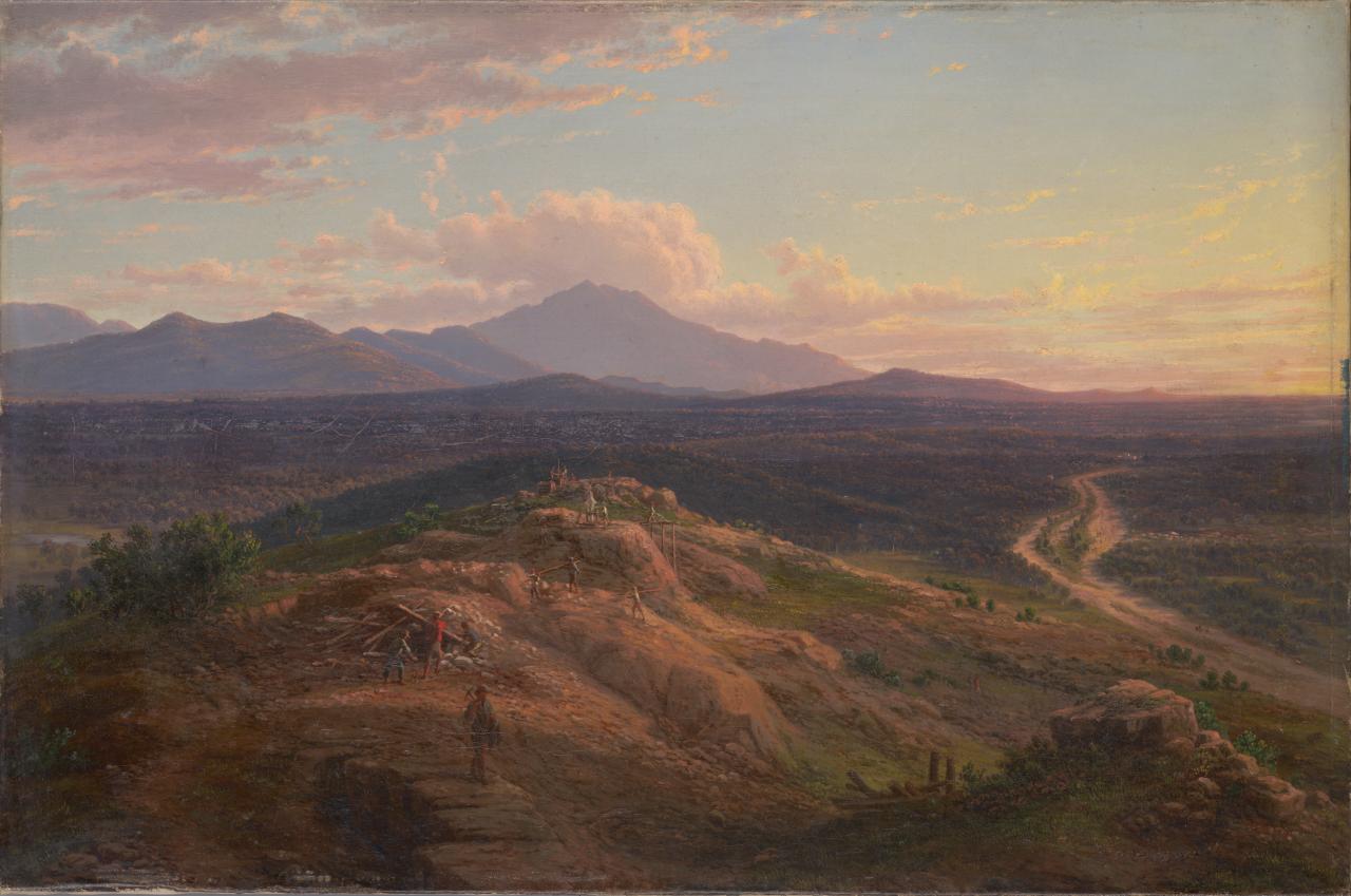 Eugene von Guerard Mount Langi from Pleasant Creek 1871 Fine Art Print