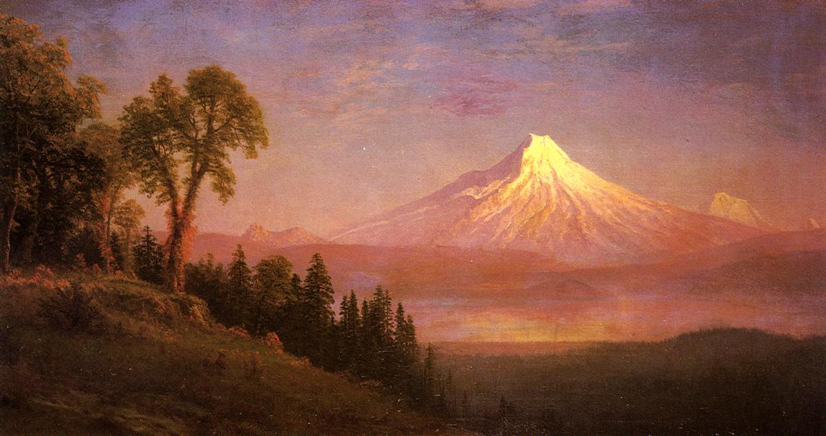 Albert Bierstadt Mount St. Helens, Columbia River, Oregon 1889 Fine Art Print