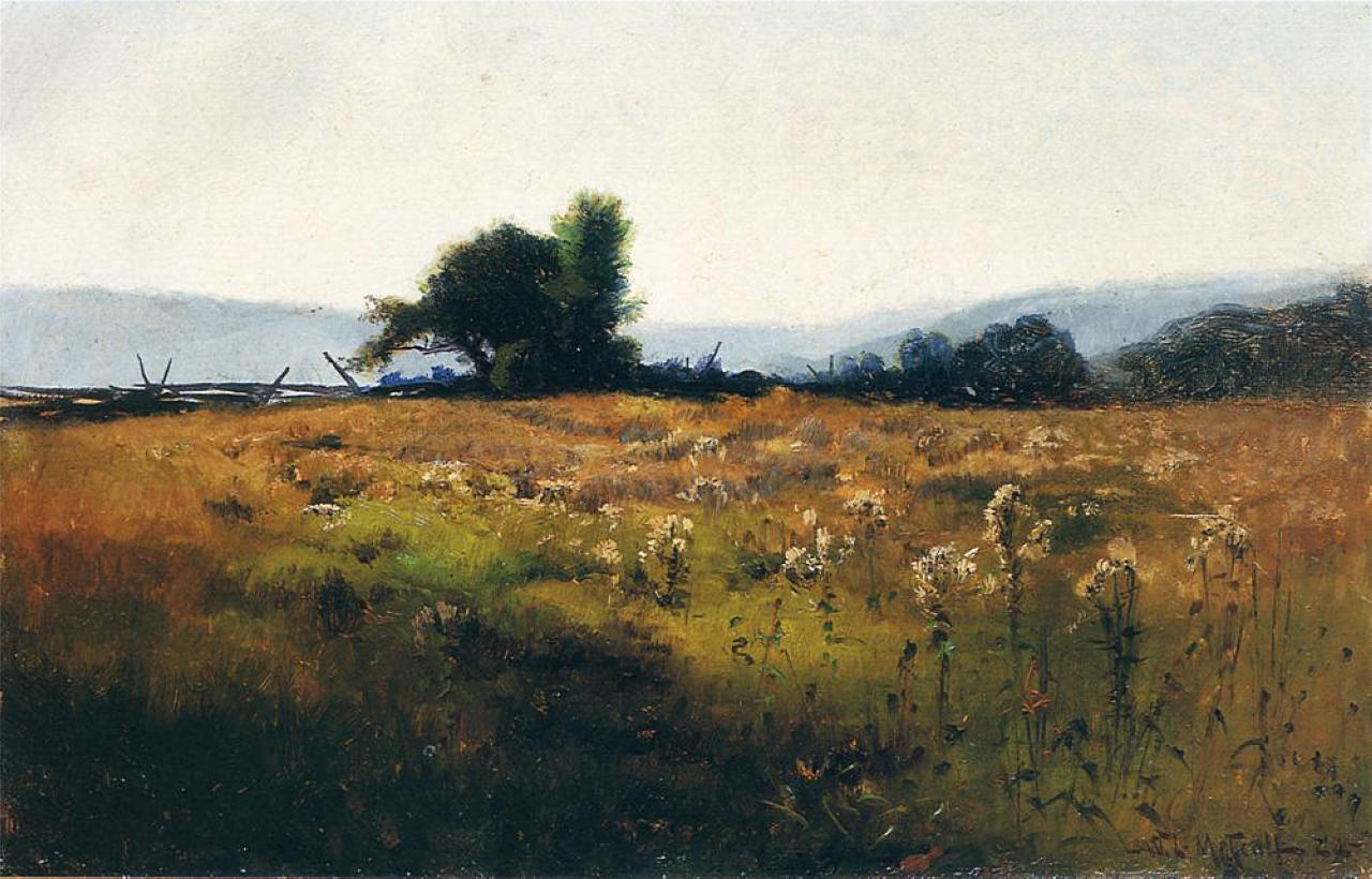 Willard Metcalf Mountain View from High Field 1877 Fine Art Print