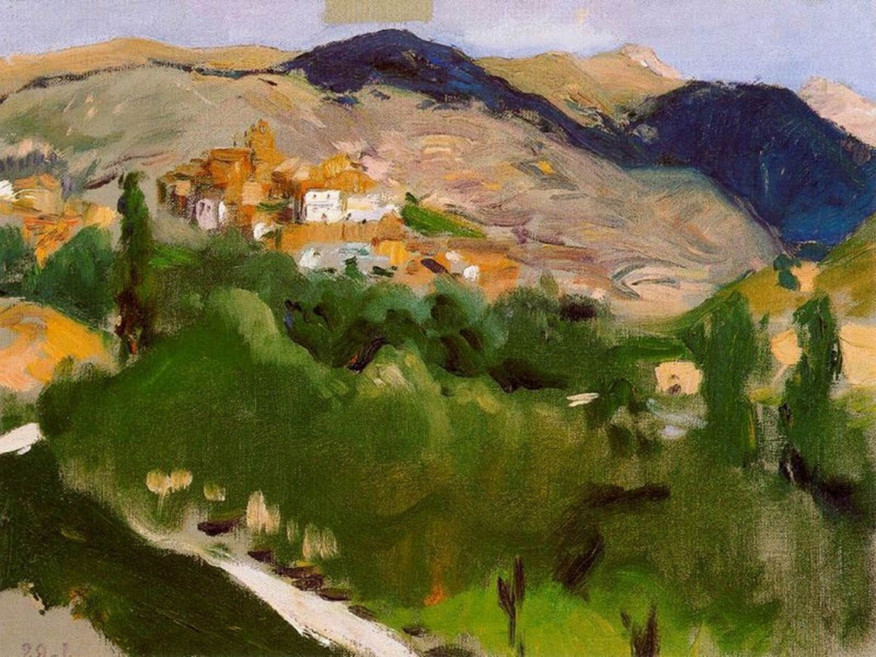 Joaquín Sorolla Mountains at Jaca 1914 Fine Art Print