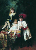 Konstantin Makovsky Mr. Balashov's Children 1880 Fine Art Print