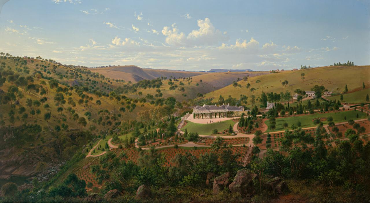 Eugene von Guerard Mr Clark's Station, Deep Creek, near Keilor 1867 Fine Art Print