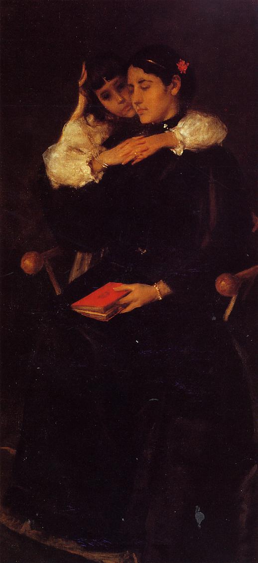 William Merritt Chase Mrs. Chase and Cosy 1895 Fine Art Print