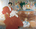 Carl Larsson Mrs Dora Lamm and Her Two Eldest Sons 1903 Fine Art Print