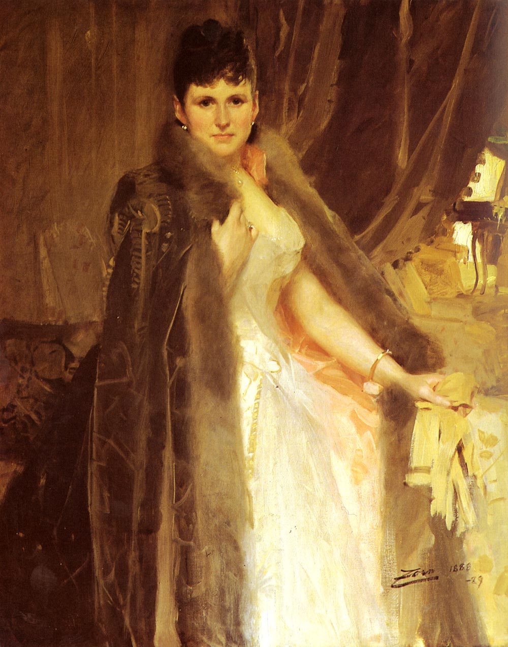 Anders Zorn Mrs Symons 1888 Fine Art Print