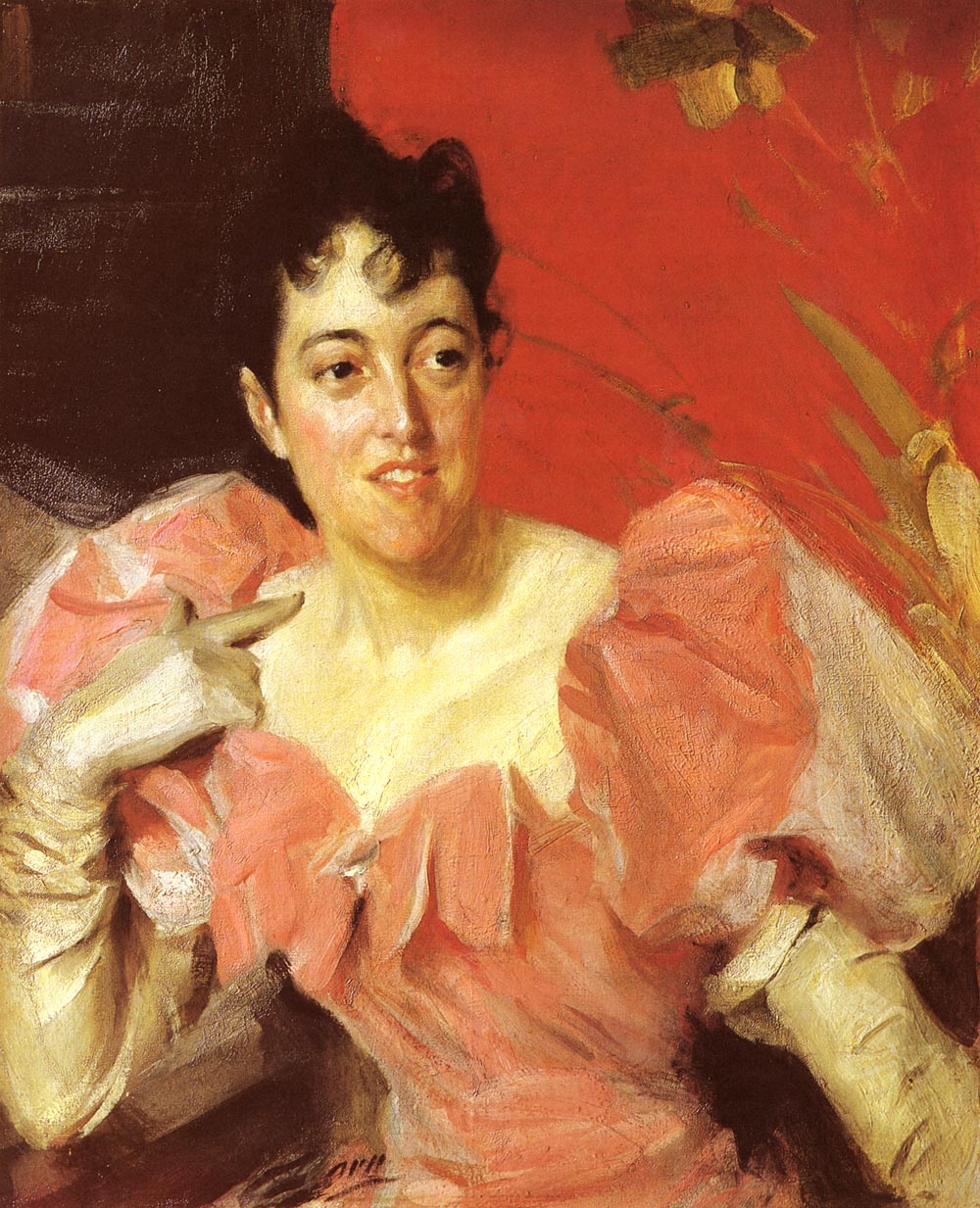 Anders Zorn Mrs Walter Bacon 1891 Fine Art Print