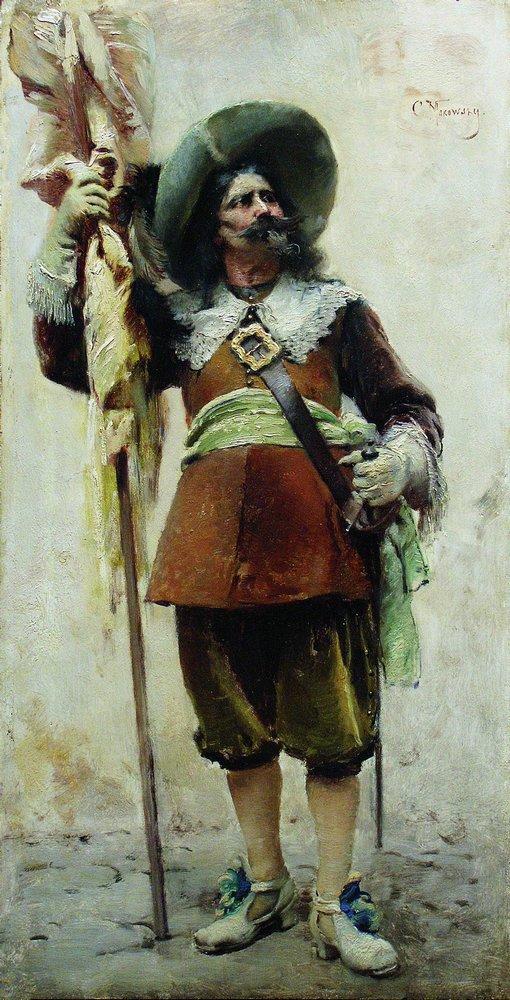 Konstantin Makovsky Musketeer 1880 Fine Art Print