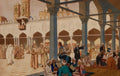 Ivan Bilibin Courtyard of Al-Azhar Mosque and University Complex in Cairo 1900 Fine Art Print