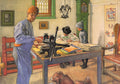 Carl Larsson My Acid Workshop (Where I do my Etching) 1910 Fine Art Print