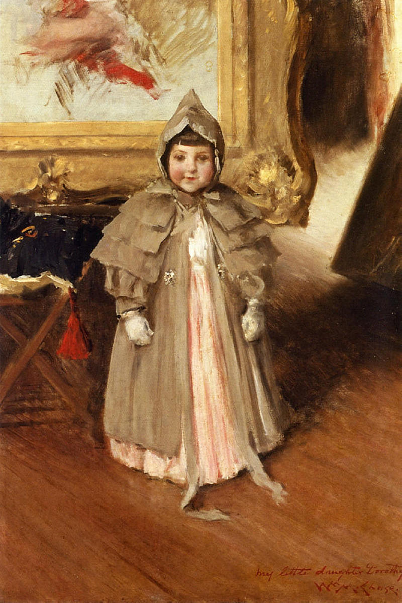William Merritt Chase My Little Daughter Dorothy 1894 Fine Art Print