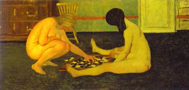 Felix Vallotton Naked Women Playing Checkers 1897 Fine Art Print
